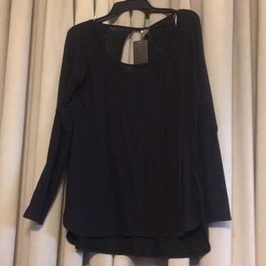 NWT Calia Black Detail Top